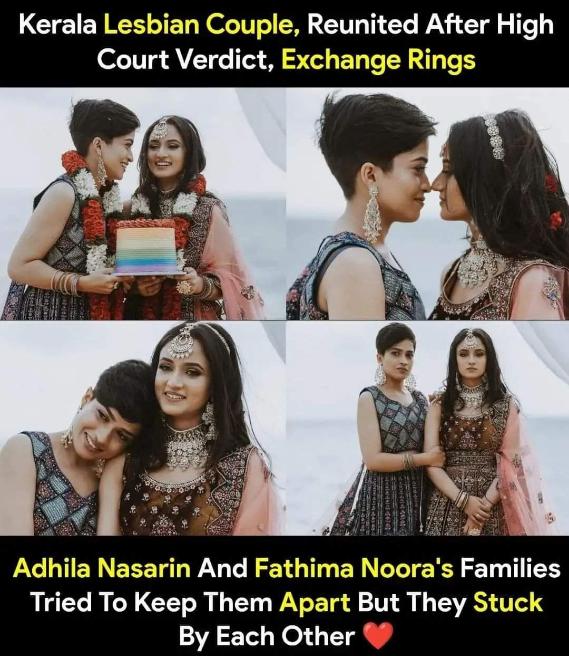 Kerala Lesbian Couple Reunited After High Court Verdict-Stumbit Women and Girls